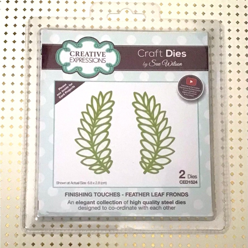 Creative Expressions Finishing Touches Feather Leaf Fronds Dies by Sue Wilson